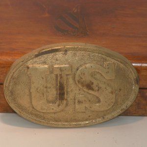 Pre-Owned Vintage Men’s Gold Color U S Belt Buckle